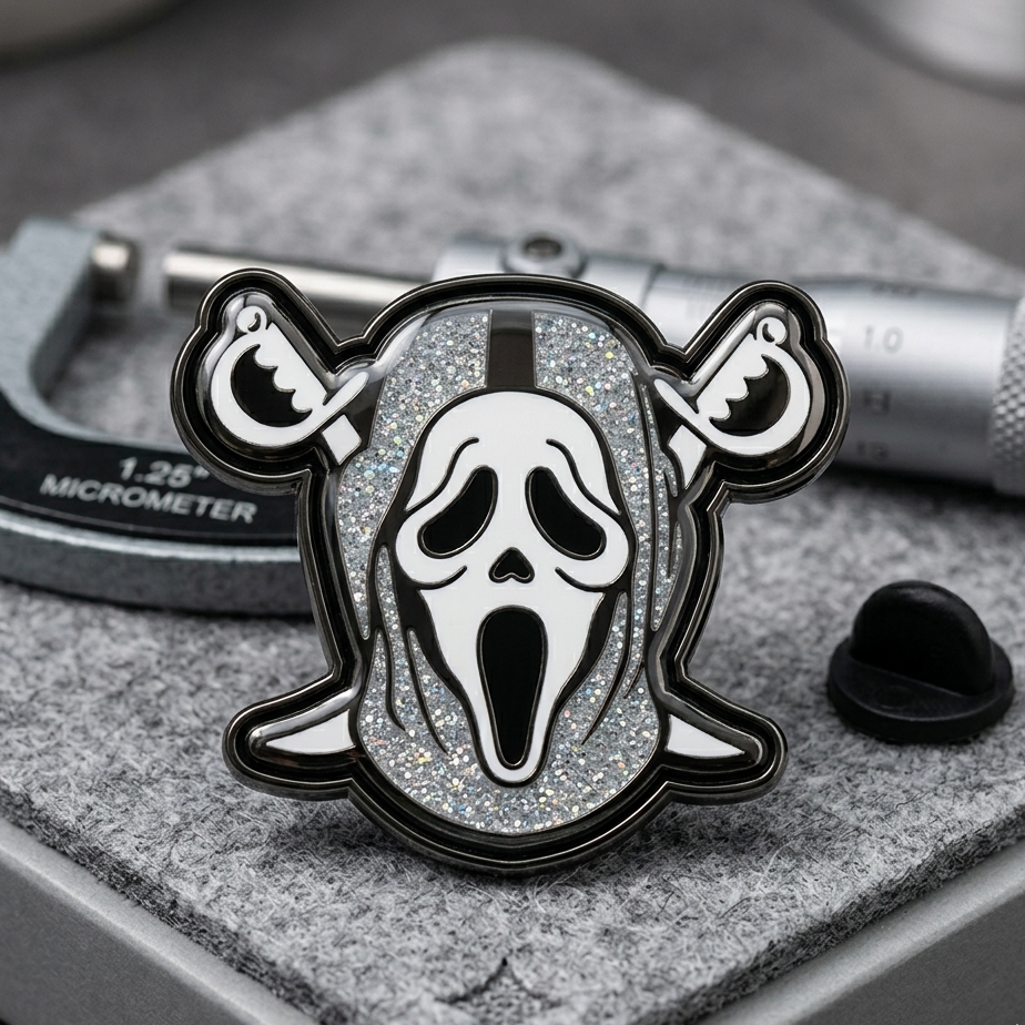 Ghostface Raider Enamel Pin 👻☠️ "3PACK" Plus 1 Mystery Color "Pre-Order"