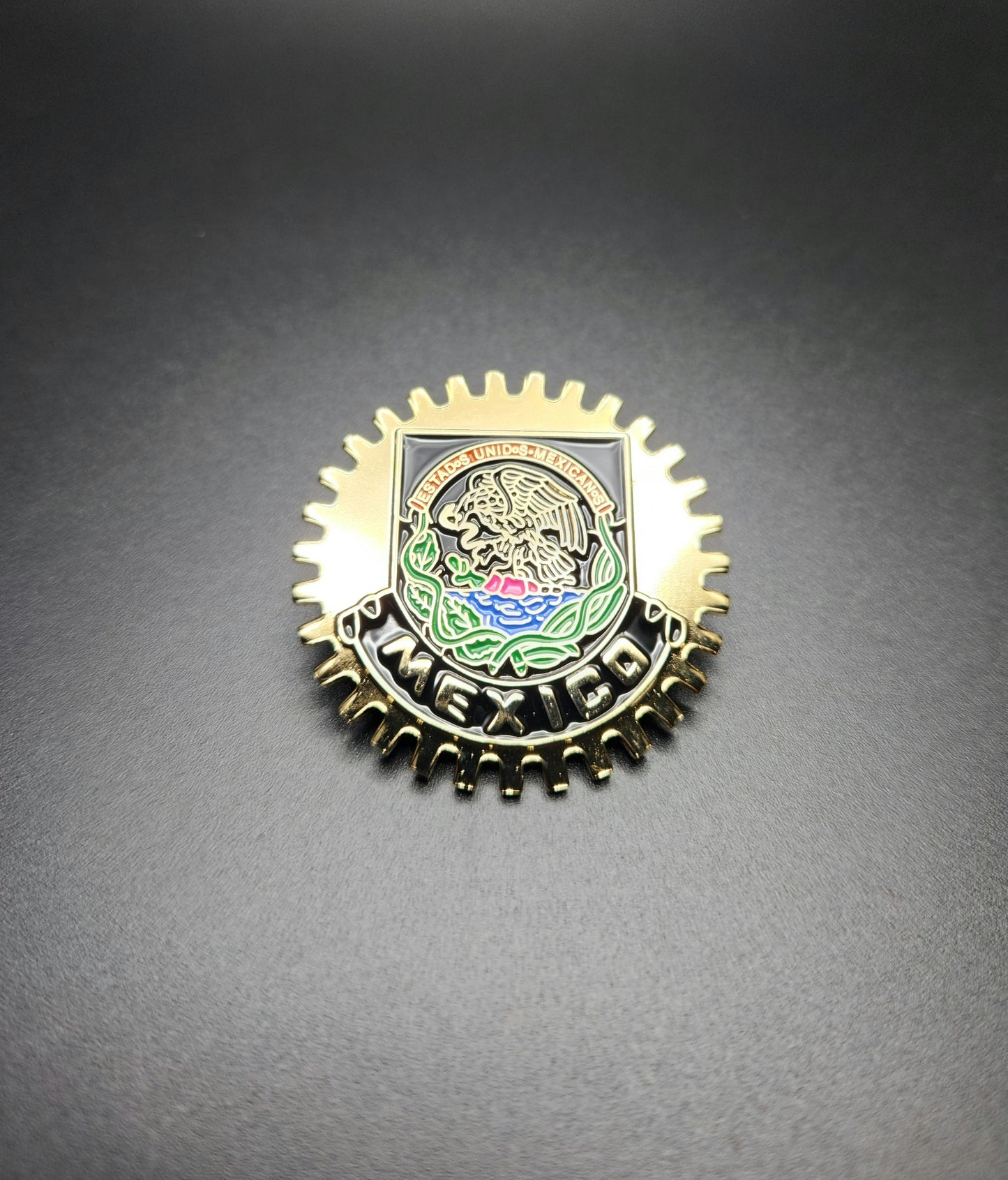 Mexico Badge Pin – Gold