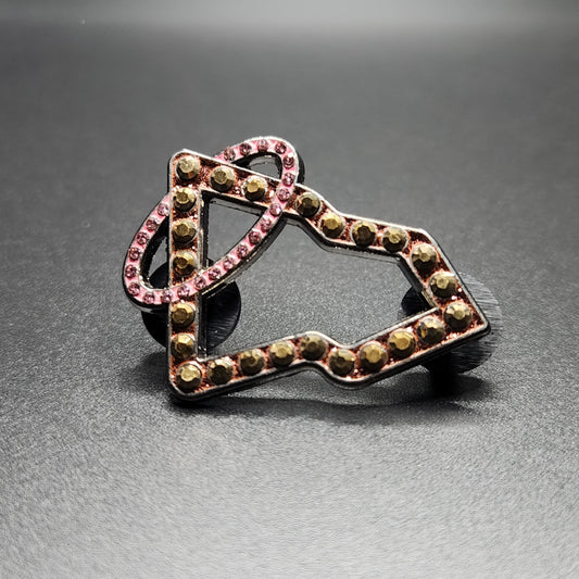 Flag- PINK HALO (GEMSTONES)