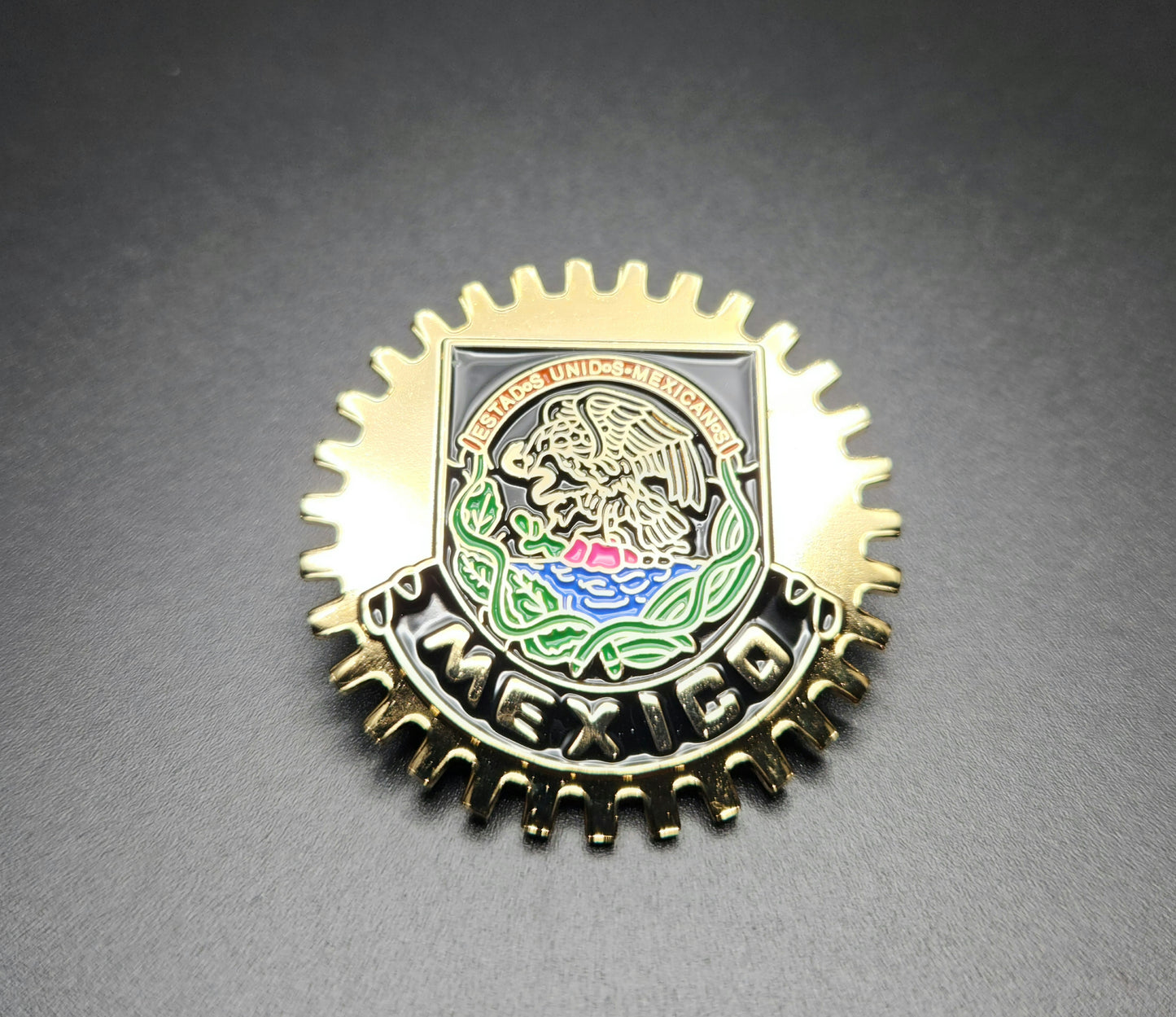 Mexico Badge Pin – Gold