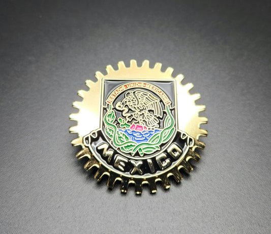 Mexico Badge Pin – Gold