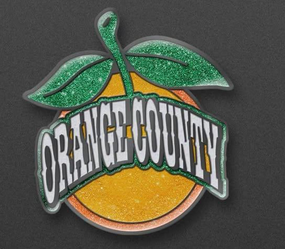 Orange County Pin – Limited Edition Black Metal