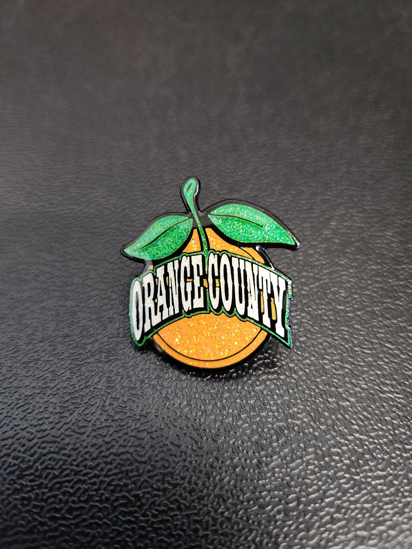Orange County Pin – Limited Edition Black Metal