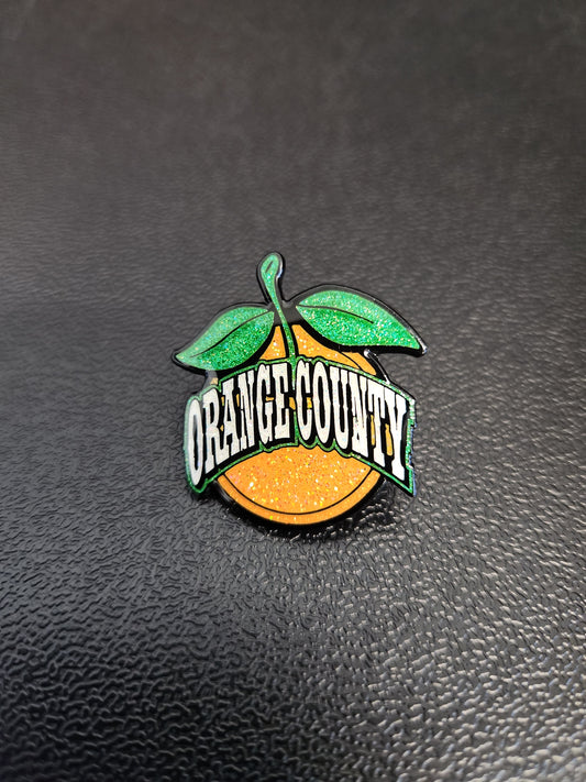 Orange County Pin – Limited Edition Black Metal