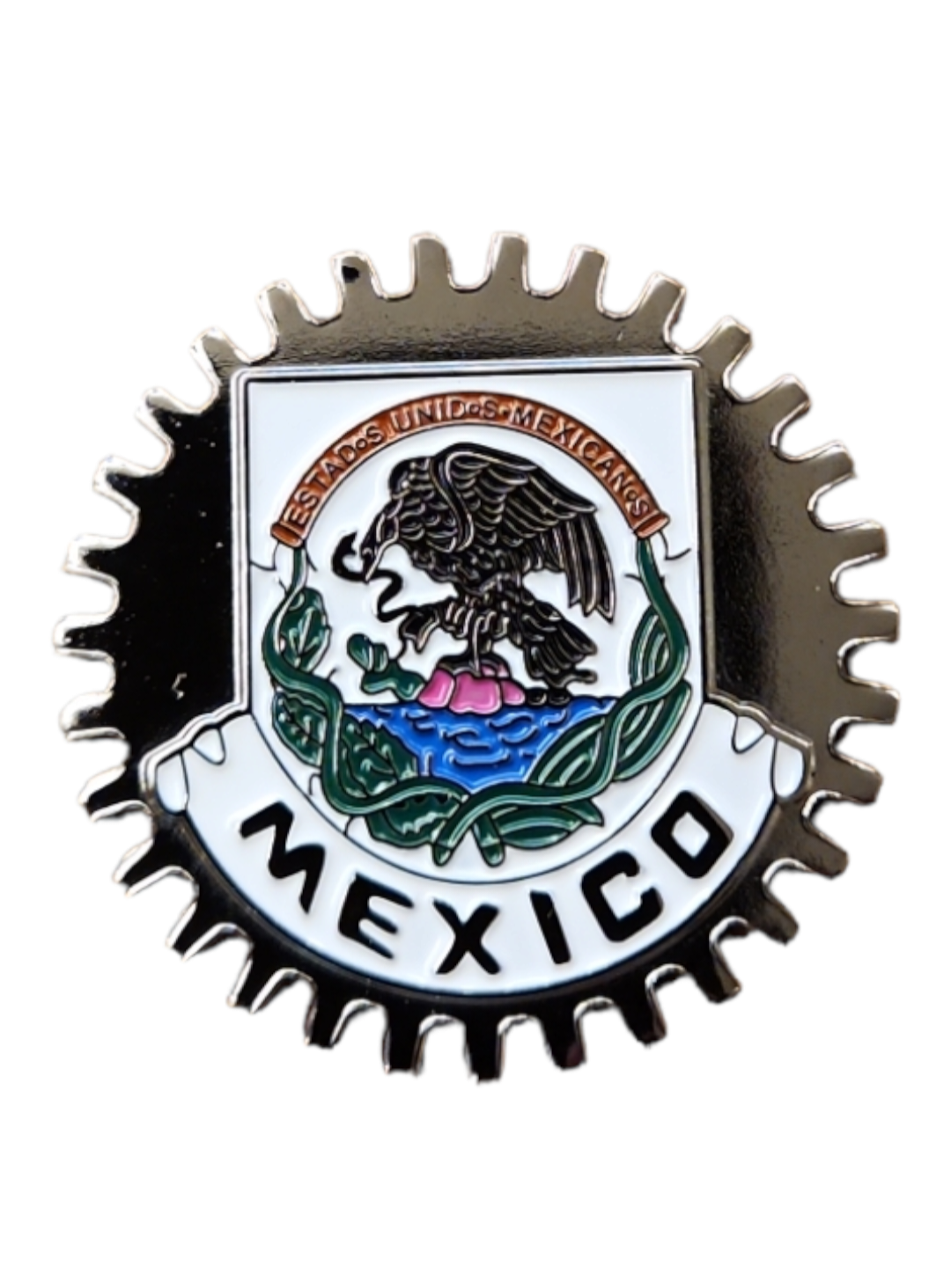 Mexico Badge Pin – Silver